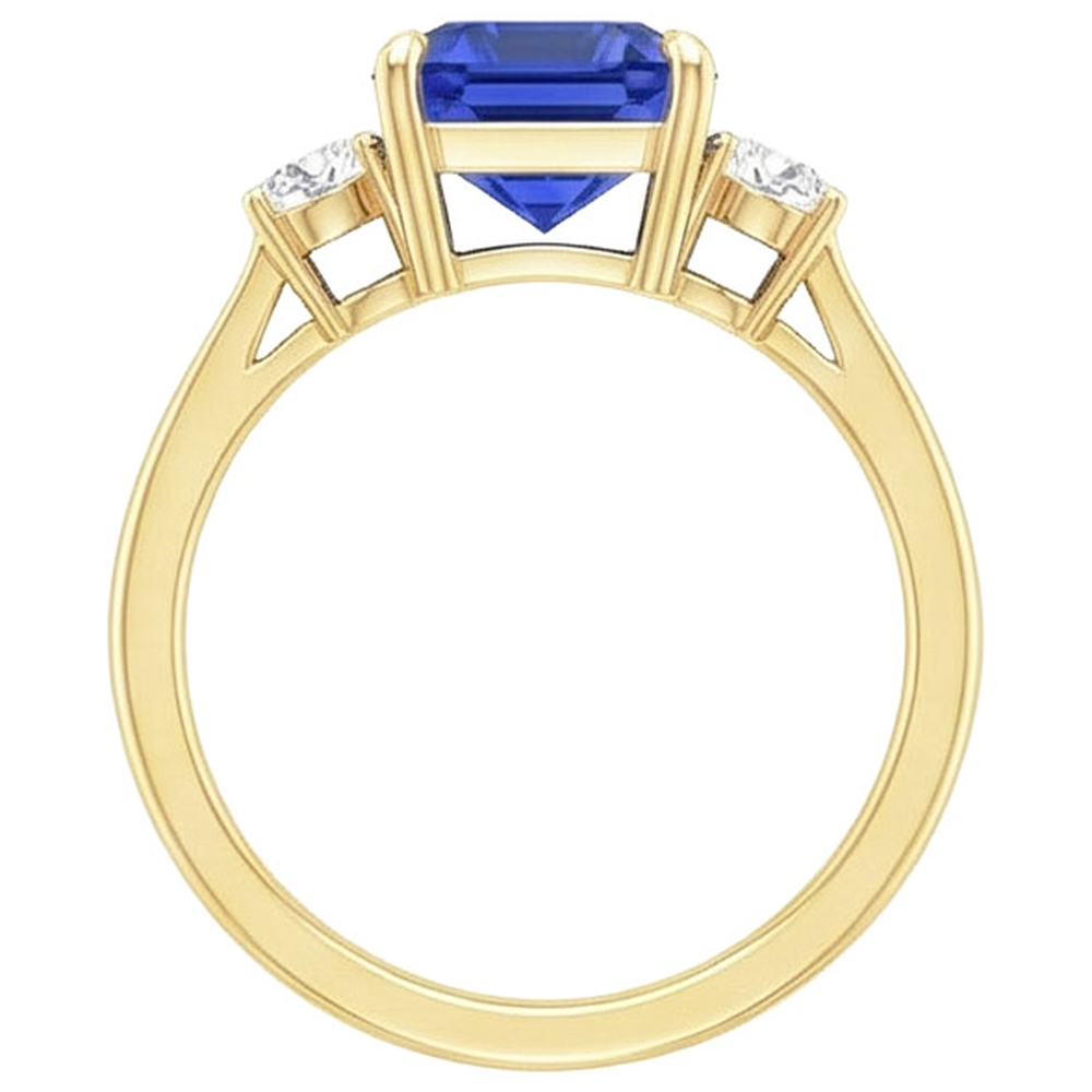 echter round diamant 2.75Karat ring auf Weiß