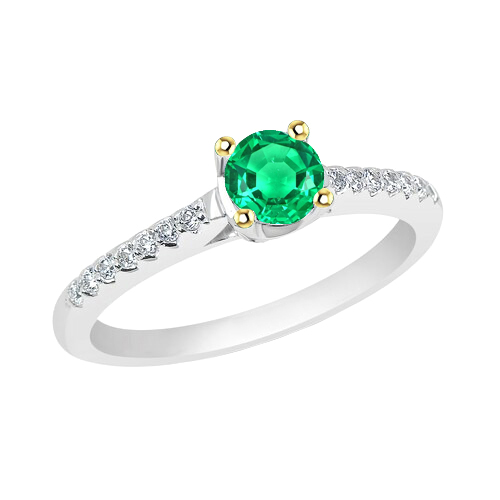 Luxuriöser Schmuckstein-Ring 1 Karat – Hauptansicht