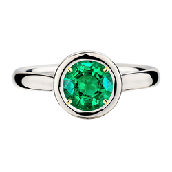 Authentischer GIA-Geprüft Smaragd Edelstein-Ring 2 Karat