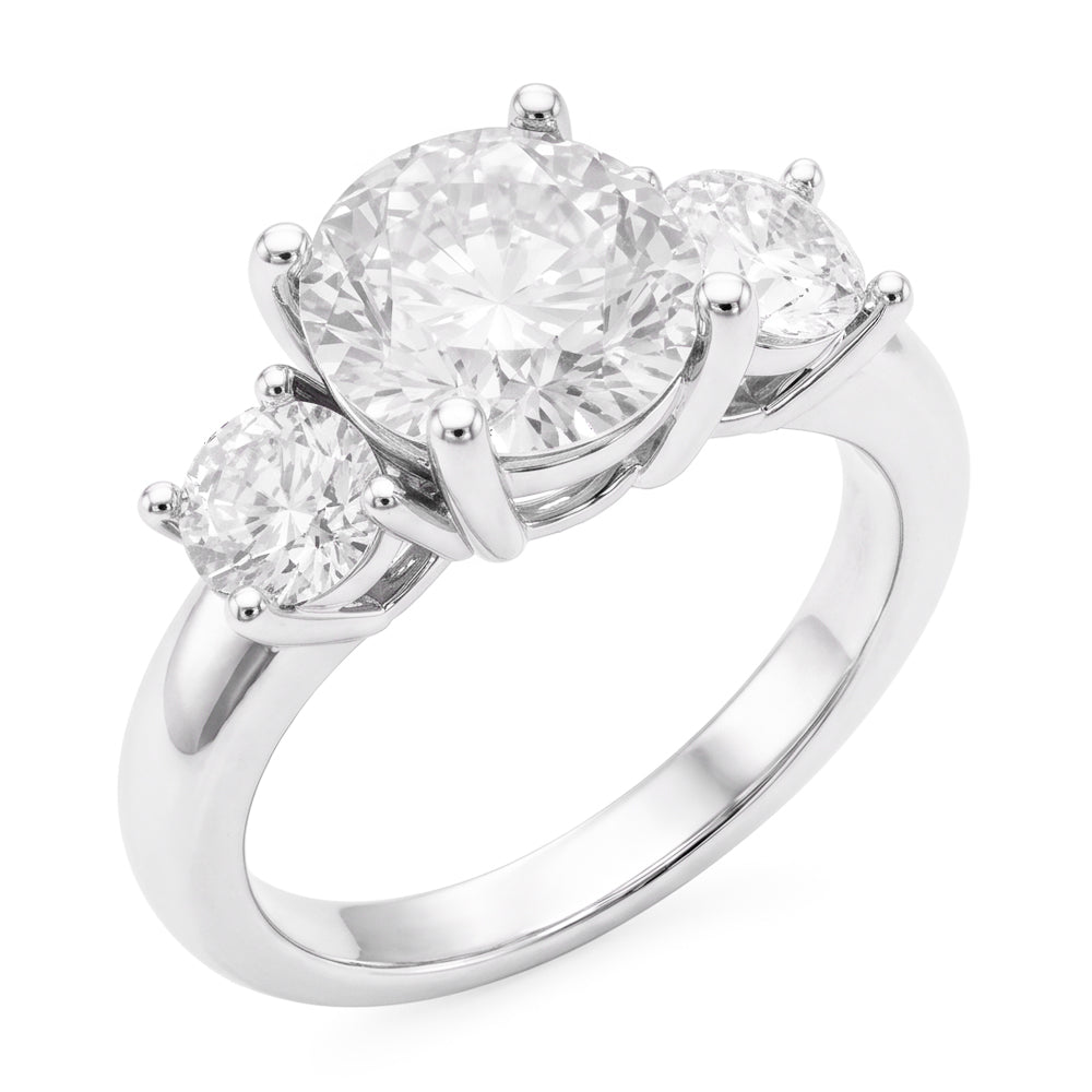 Glänzender Dreisteinring – Diamant 2,50 Karat von HarryChadEnt