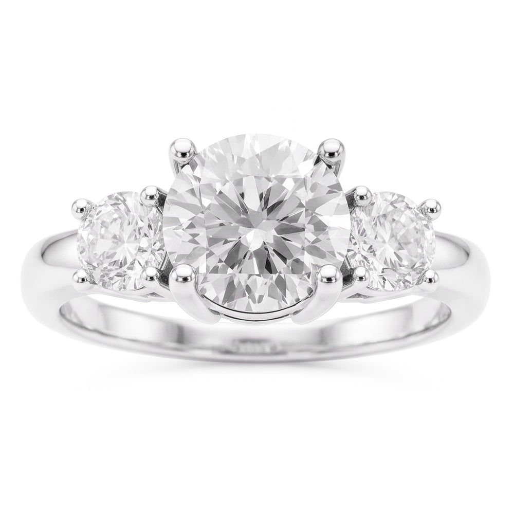 Glänzender Dreisteinring – Diamant 2,50 Karat von HarryChadEnt