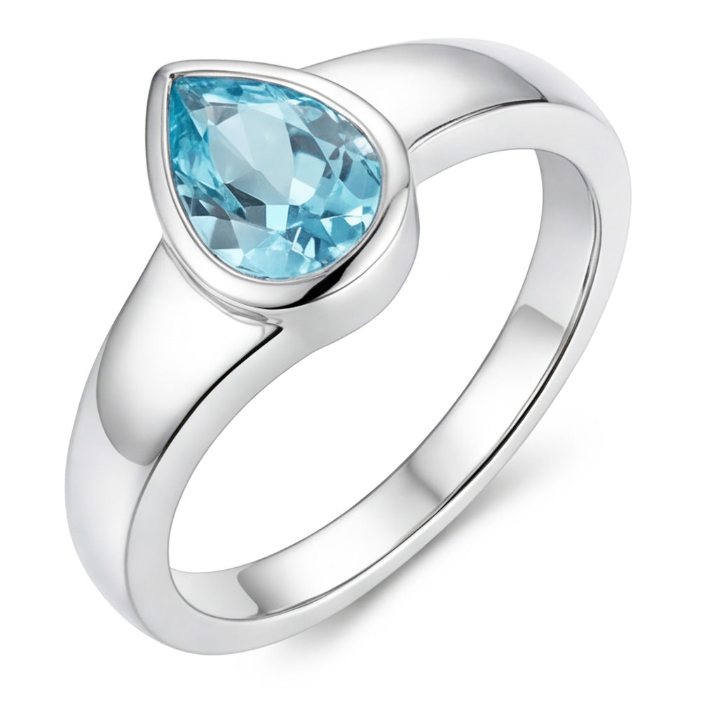 Glänzender Edelstein-Ring – Neon Paraiba 1 Karat – HarryChadEnt
