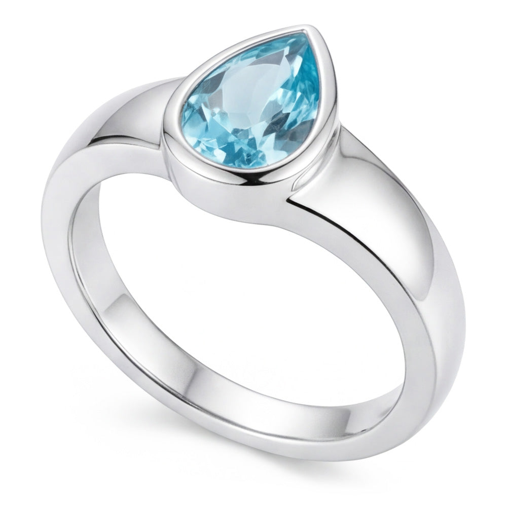 Glänzender Edelstein-Ring – Neon Paraiba 1 Karat – HarryChadEnt