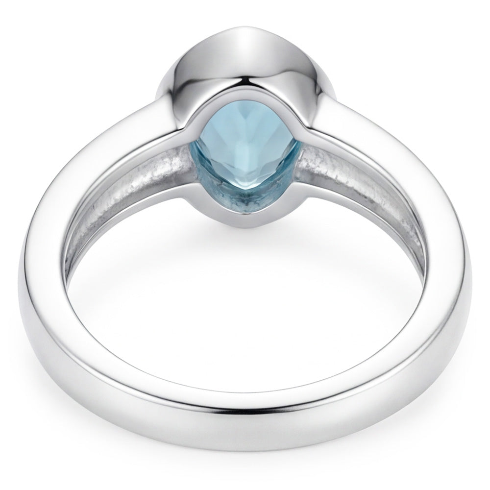 Glänzender Edelstein-Ring – Neon Paraiba 1 Karat – HarryChadEnt