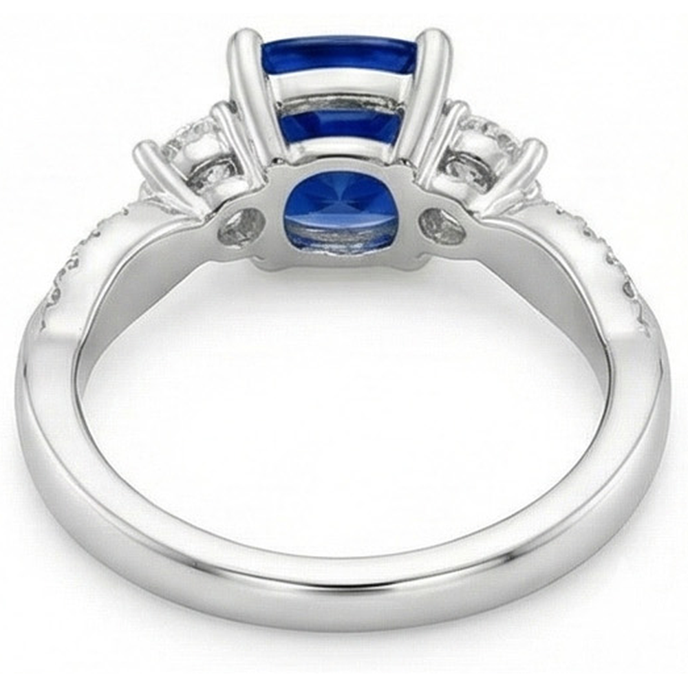 echter round diamant 2.75Karat ring mit Diamantbesatz