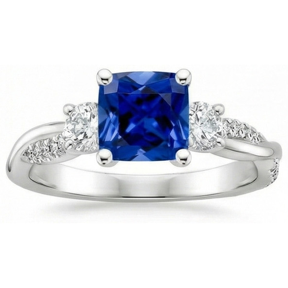 echter round diamant 2.75Karat ring Seitenansicht