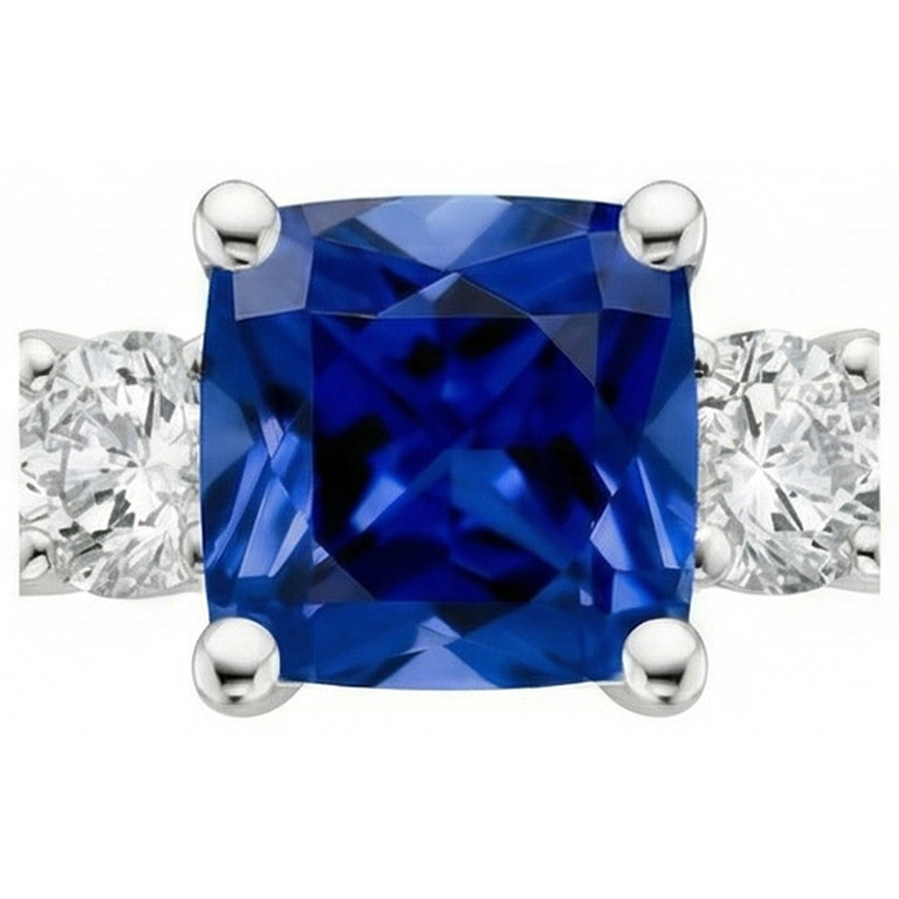 echter round diamant 2.75Karat ring Profilansicht