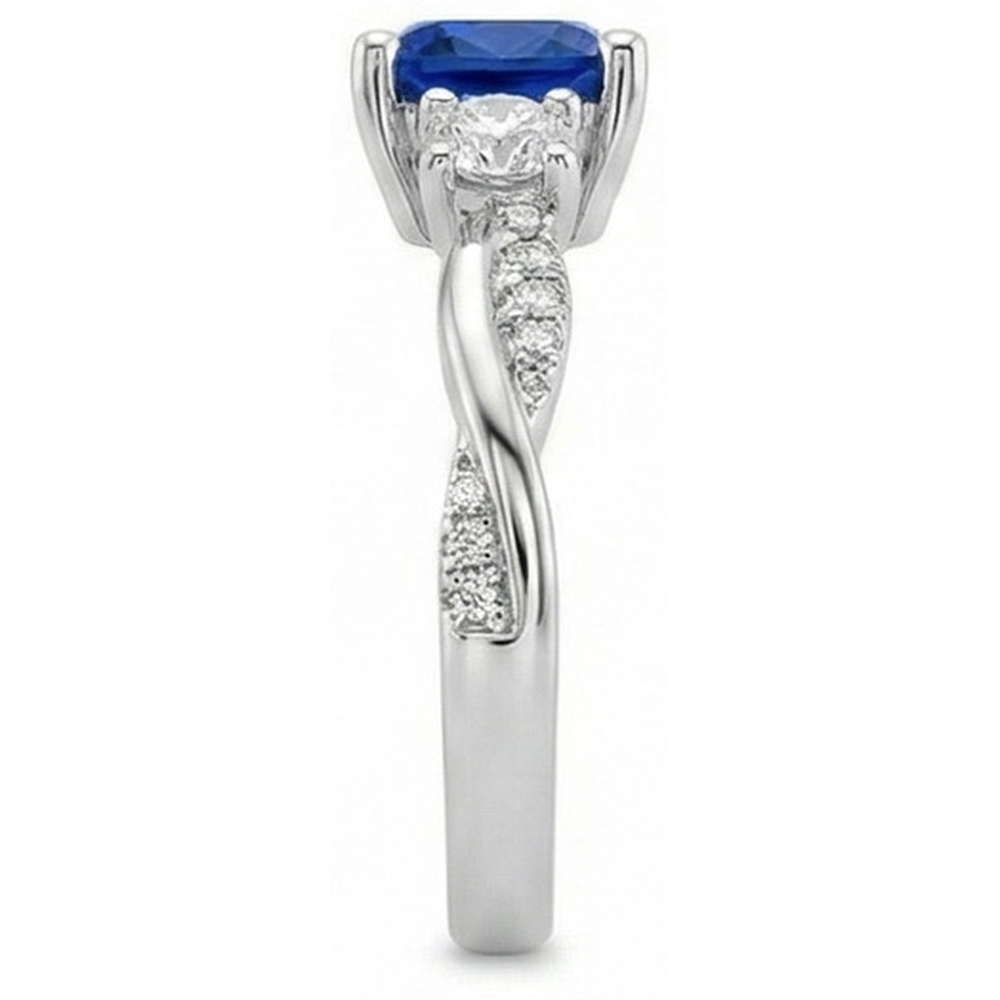 echter round diamant 2.75Karat ring auf Weiß