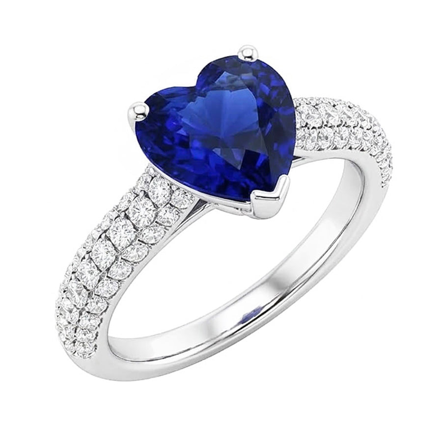 echter round diamant 4Karat ring Seitenansicht