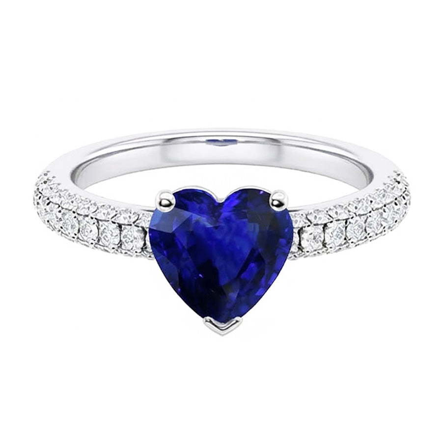 echter round diamant 4Karat ring Detailansicht