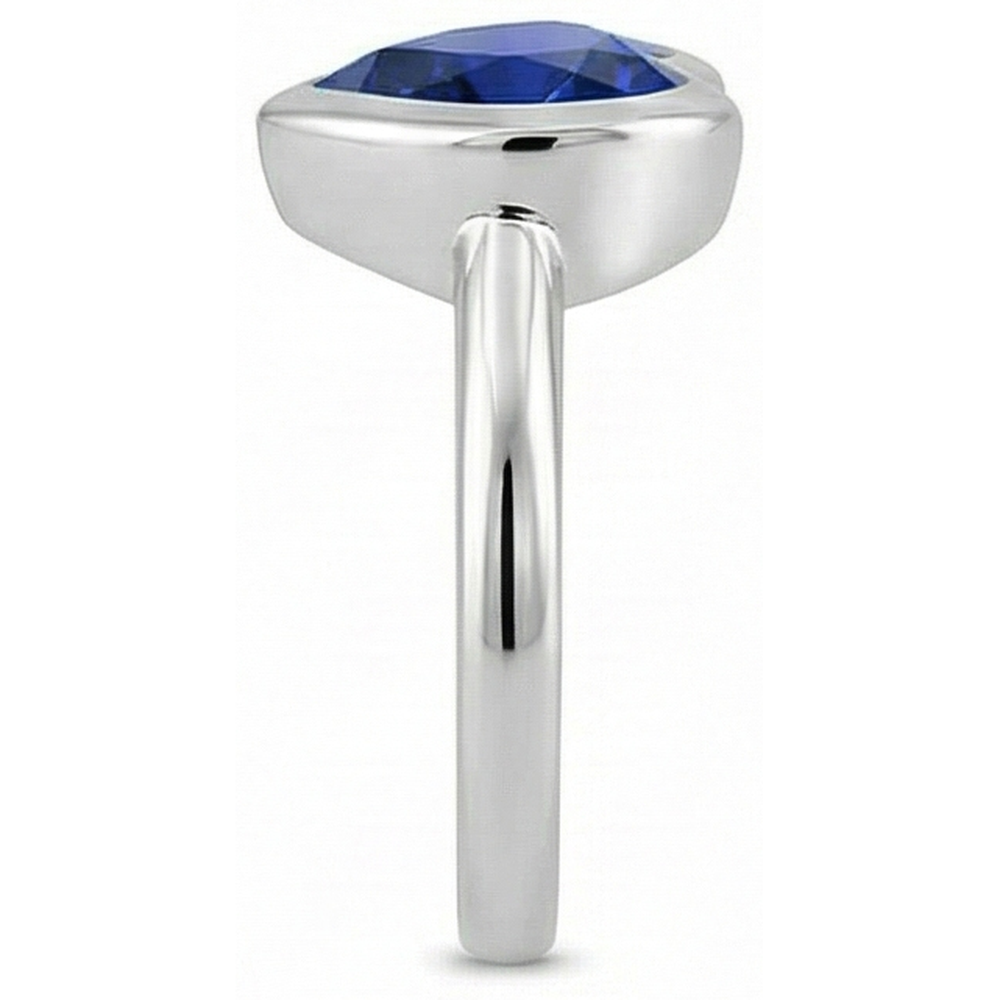 echter round diamant 3Karat ring Profilansicht