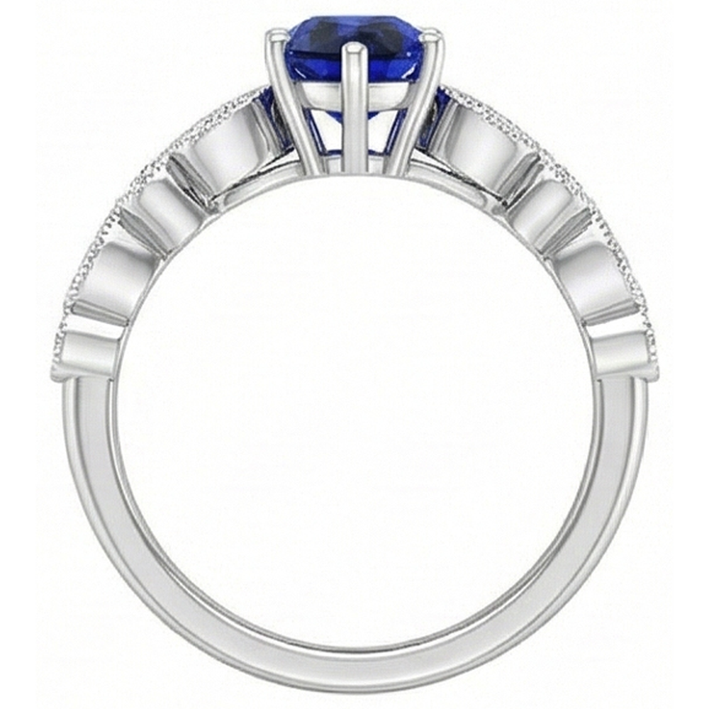 echter round diamant 2.50Karat ring Detailansicht