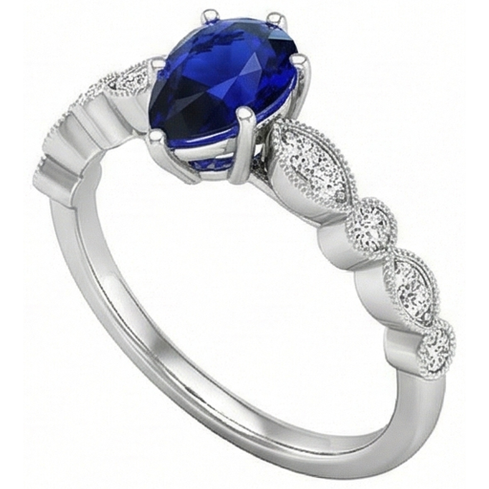 echter round diamant 2.50Karat ring Draufsicht