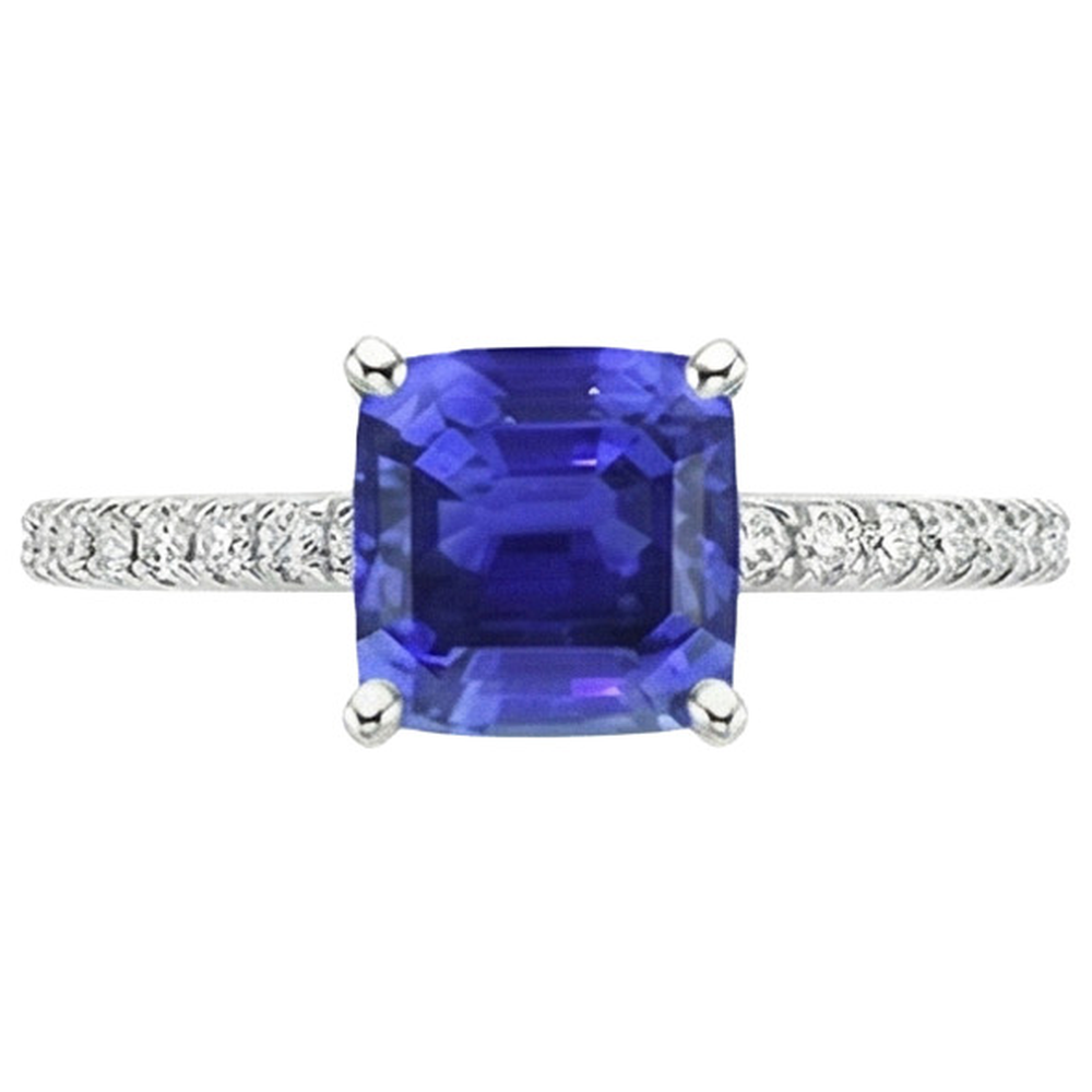 echter round diamant 3Karat ring Detailansicht