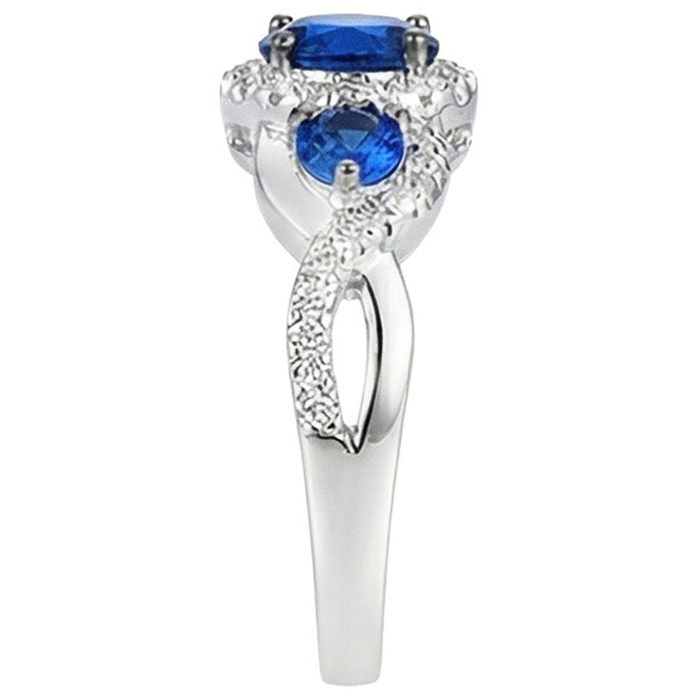 echter round diamant 5Karat ring Profilansicht