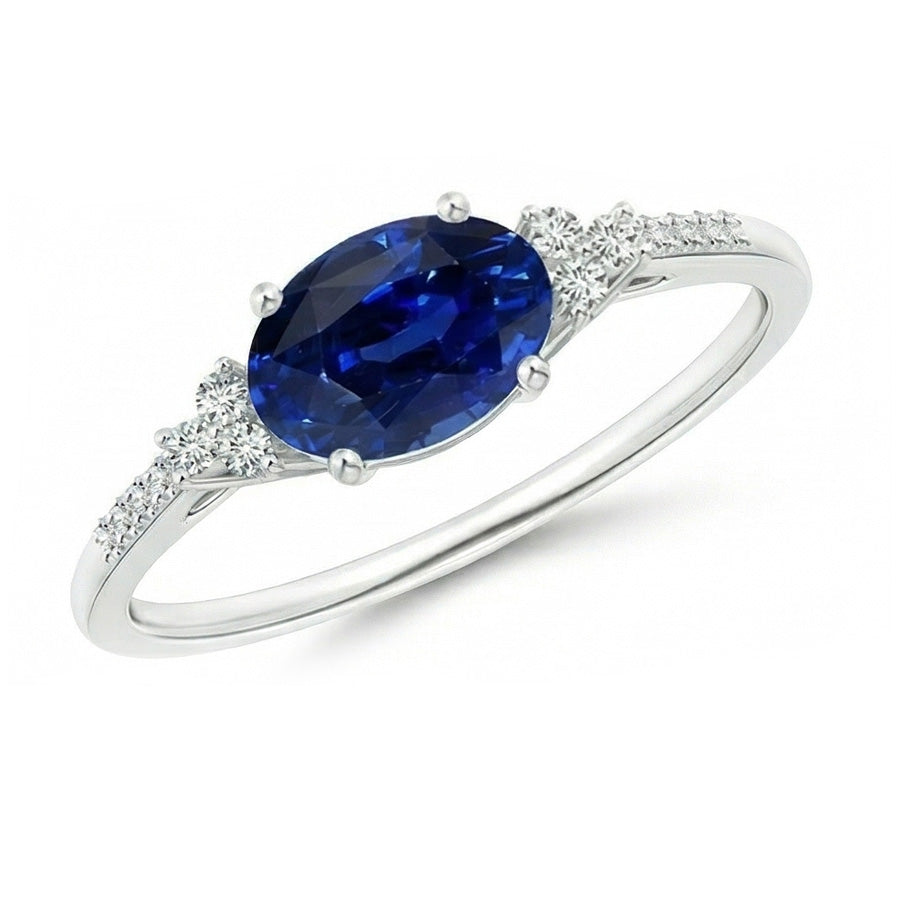 echter oval diamant 4Karat ring Vorderansicht