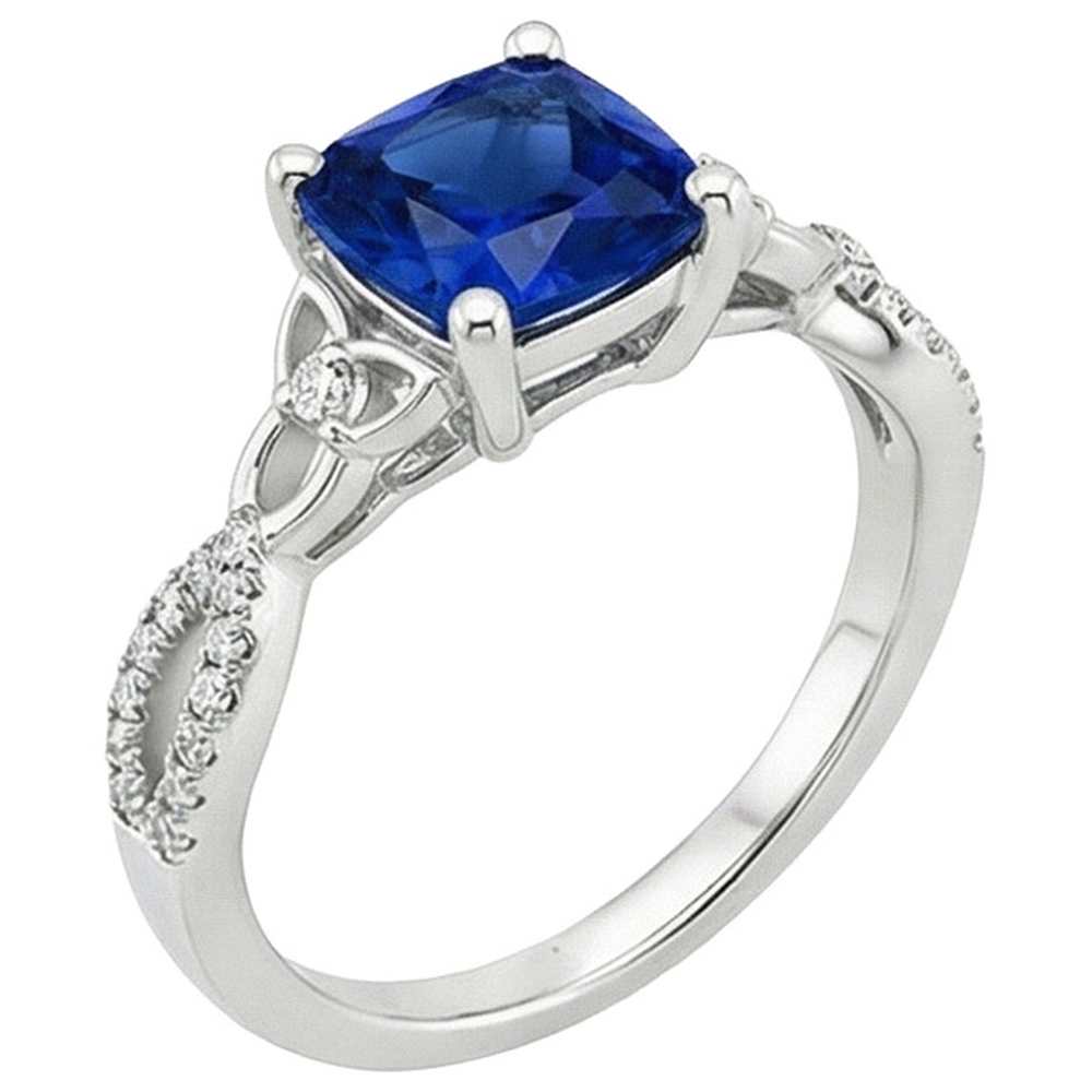 echter round diamant 2.75Karat ring Seitenansicht
