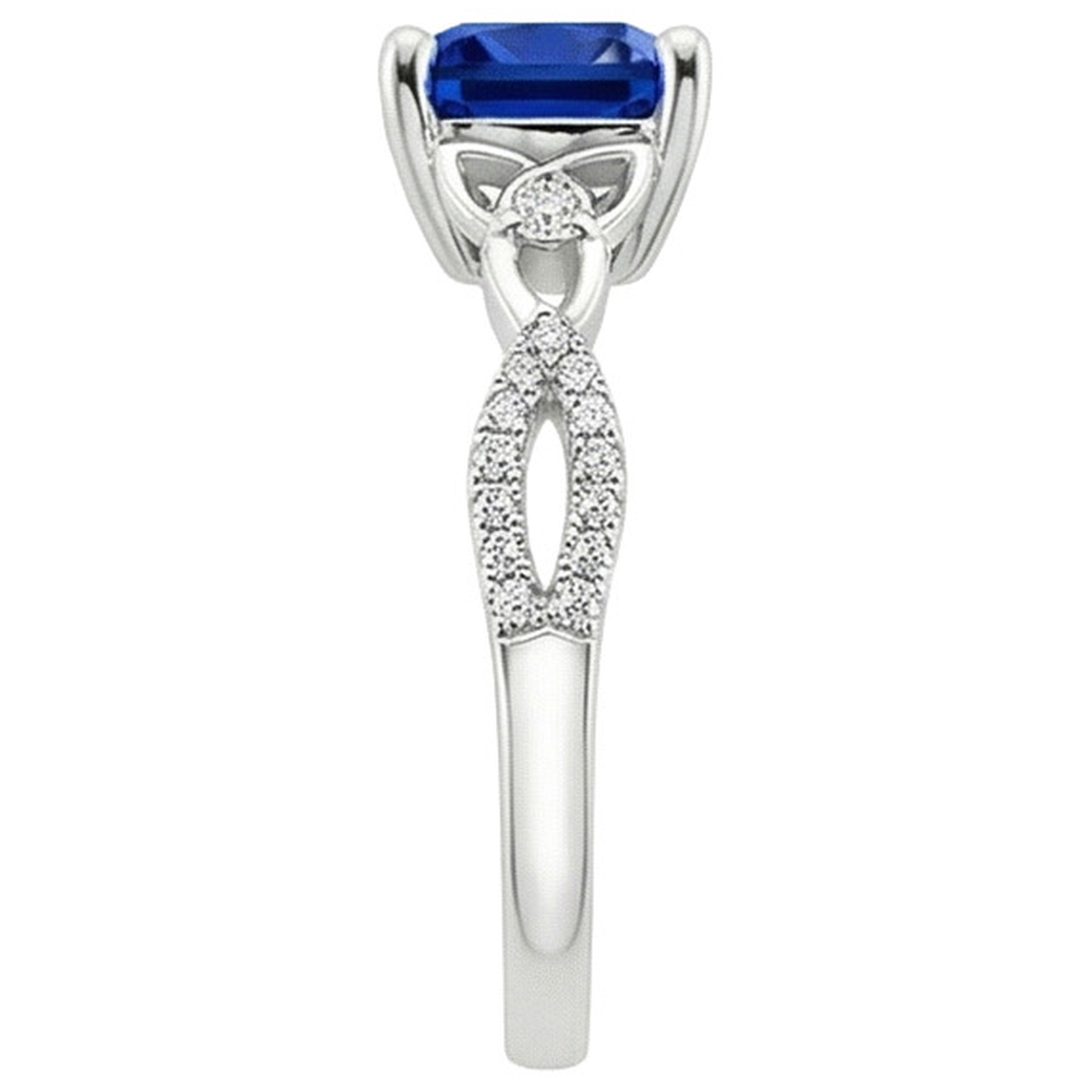 echter round diamant 2.75Karat ring Profilansicht