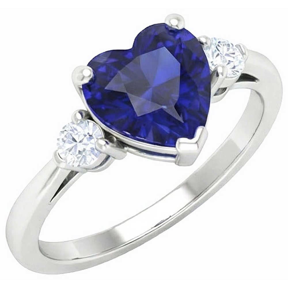 echter round diamant 2Karat ring Vorderansicht