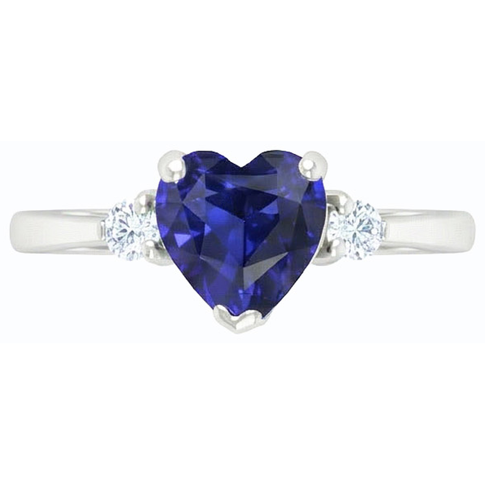 echter round diamant 2Karat ring Draufsicht