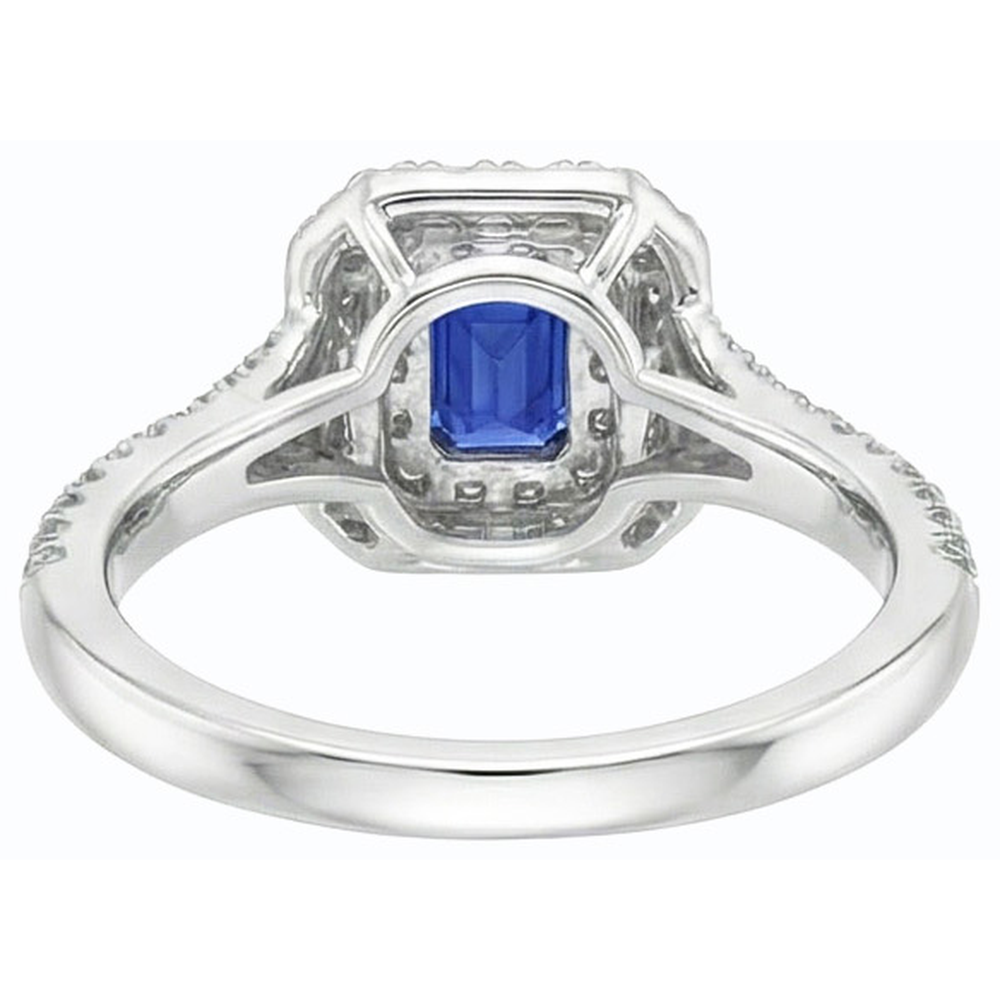 echter round diamant 3.50Karat ring Draufsicht
