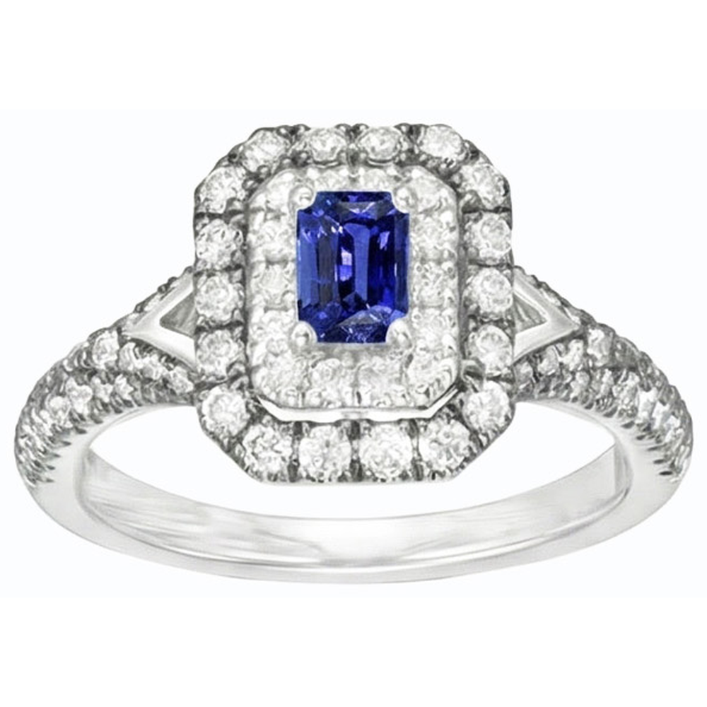 echter round diamant 3.50Karat ring Profilansicht