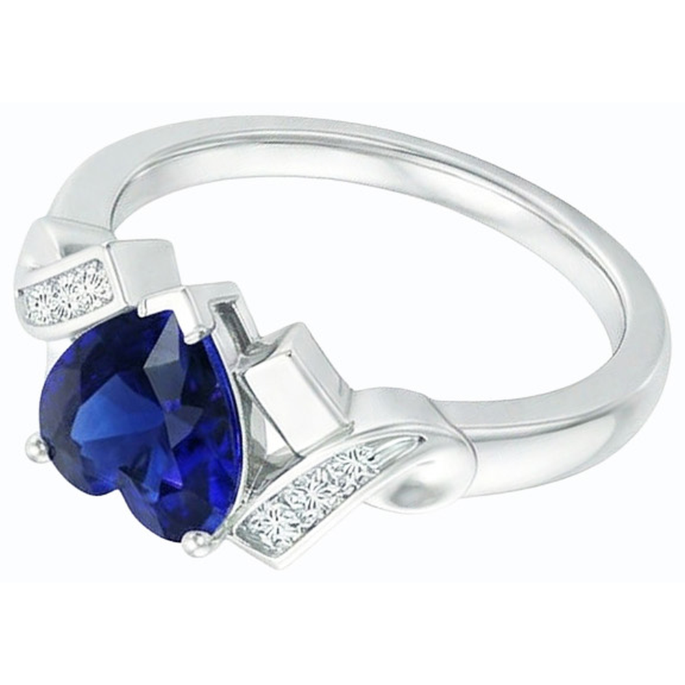 echter round diamant 2Karat memoire-ring Draufsicht