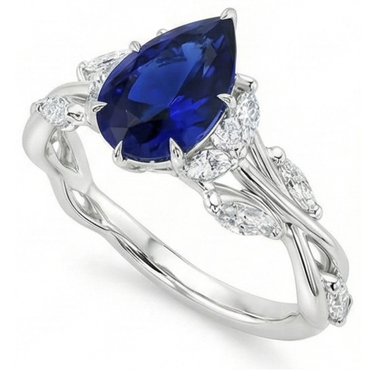 echter marquise diamant 7.25Karat ring Seitenansicht