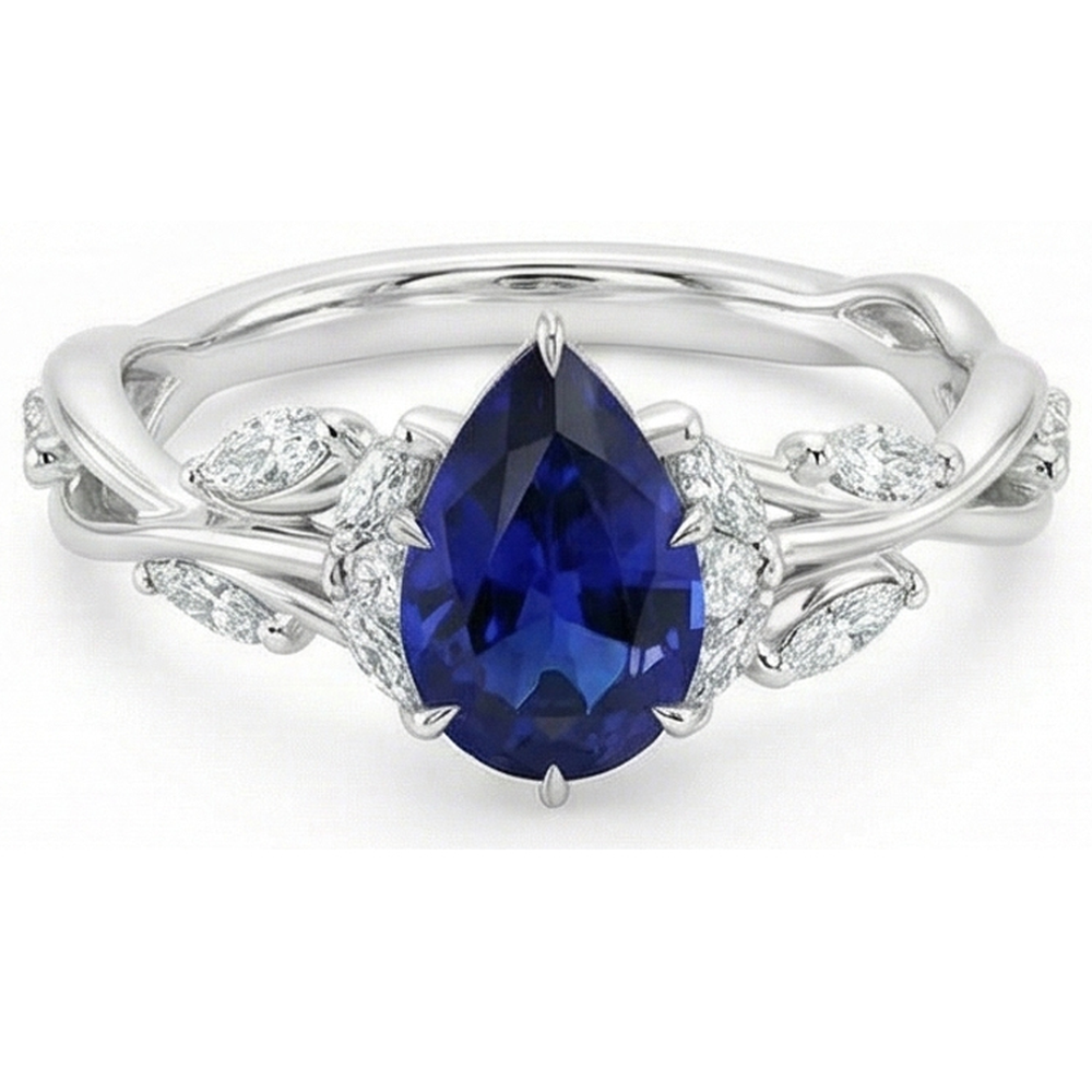 echter marquise diamant 7.25Karat ring Detailansicht