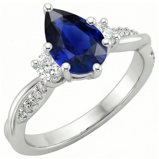echter round diamant 5.50Karat ring Detailansicht