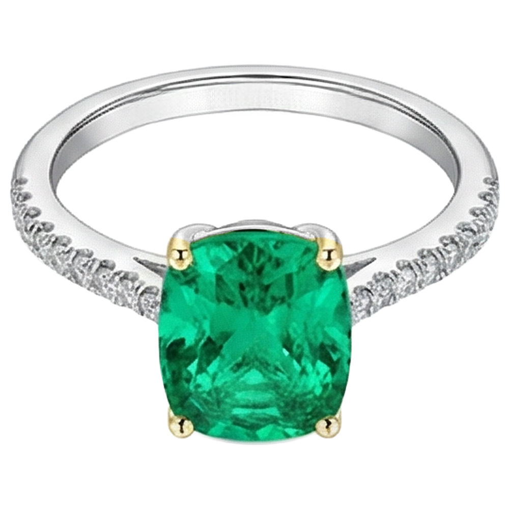 Luxuriöser Edelstein-Ring 2,50 Karat – Profilansicht