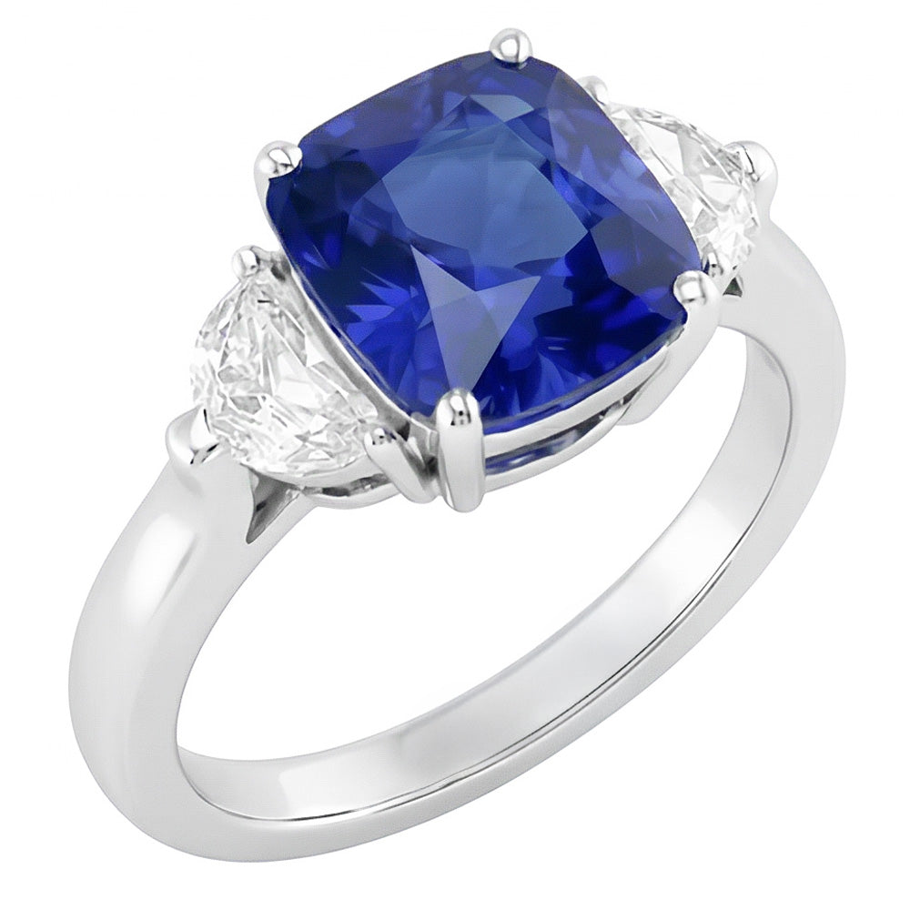 echter oval diamant 3Karat ring Vorderansicht