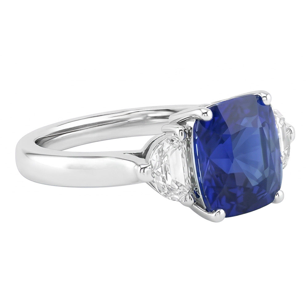 echter oval diamant 3Karat ring Detailansicht