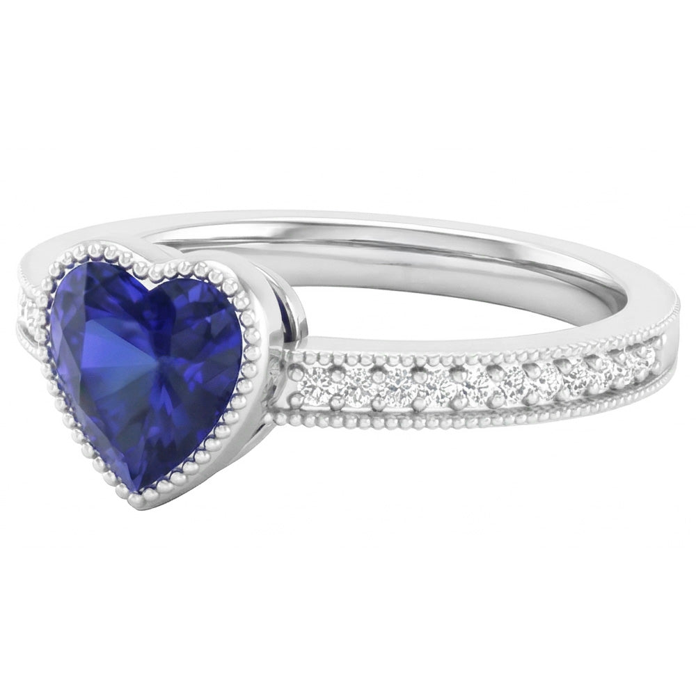 echter round diamant 2Karat ring Detailansicht