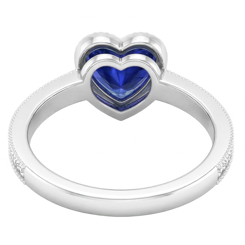 echter round diamant 2Karat ring Profilansicht