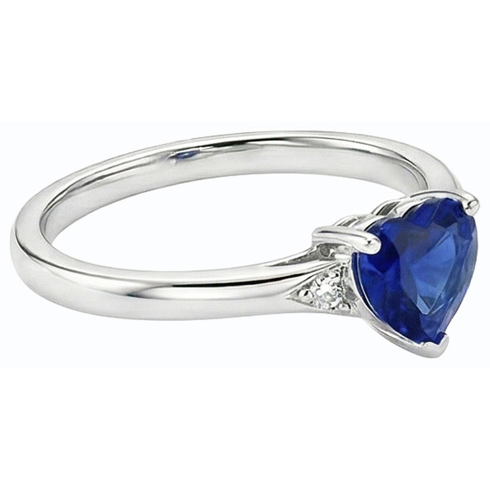 echter heart diamant 1Karat ring Vorderansicht