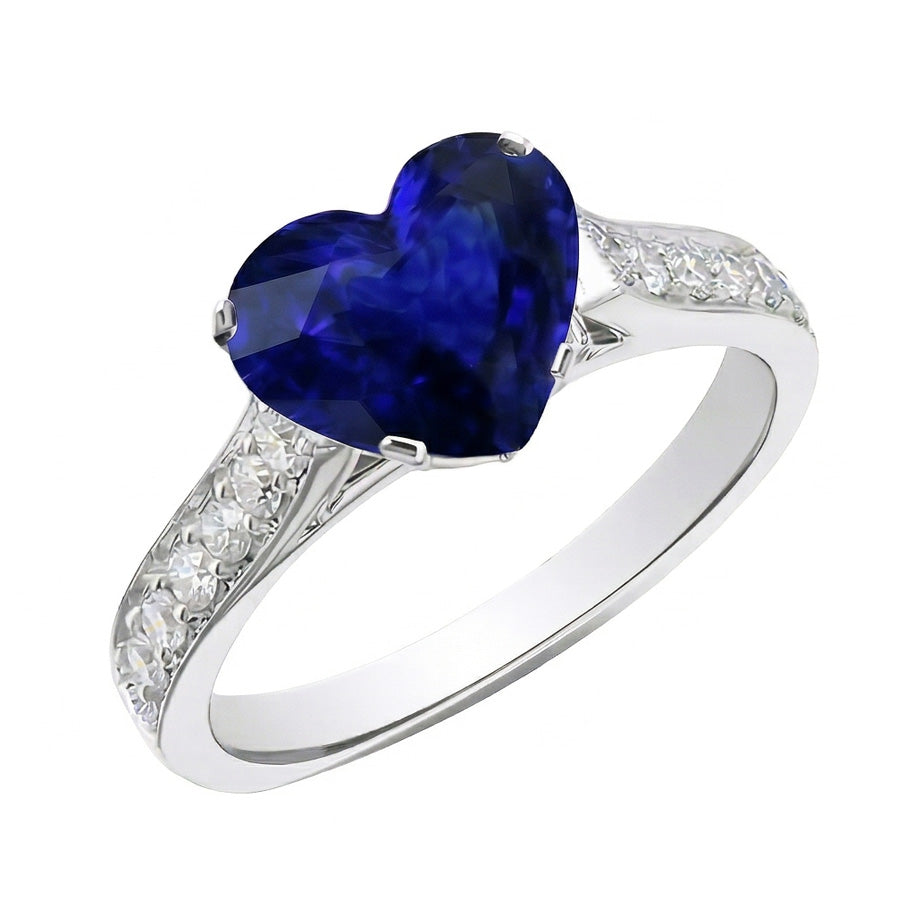 echter round diamant 4Karat ring Detailansicht