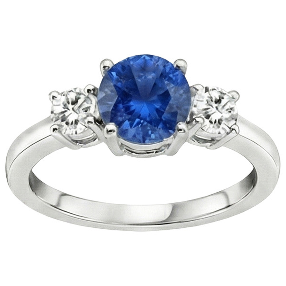 echter round diamant 1.75Karat ring Seitenansicht