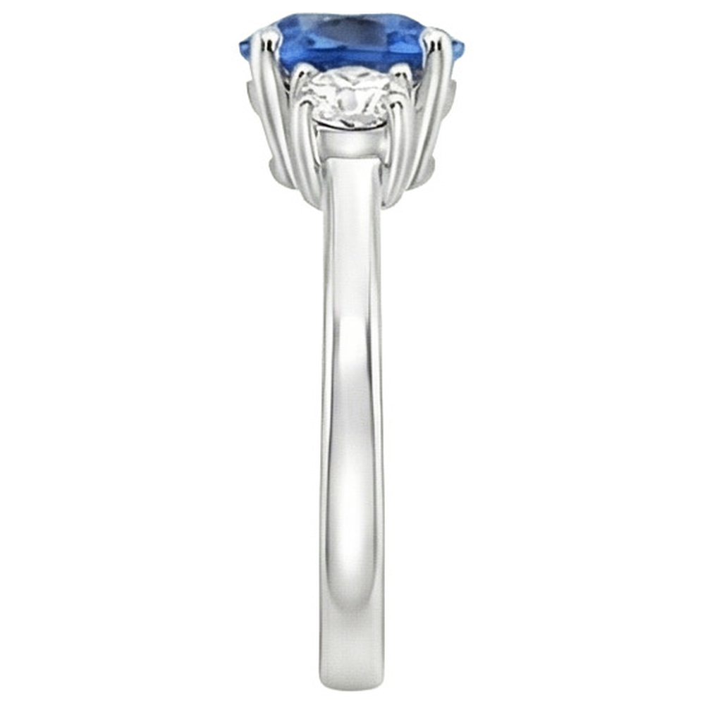 echter round diamant 1.75Karat ring Profilansicht