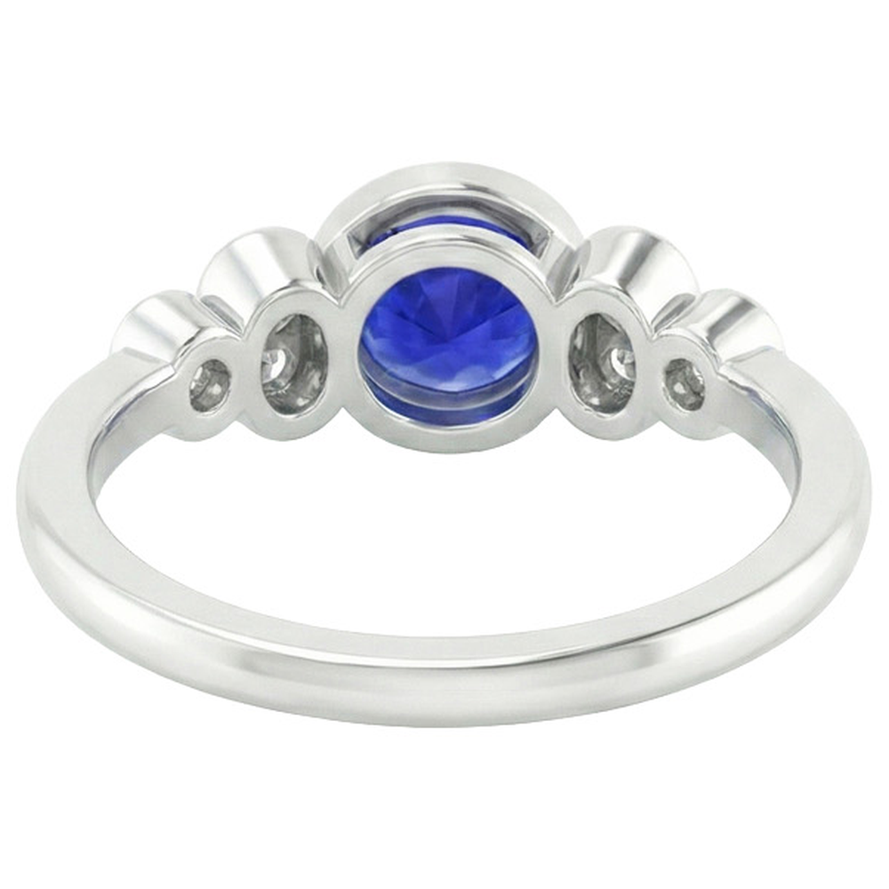 echter round diamant 1.75Karat ring auf Weiß