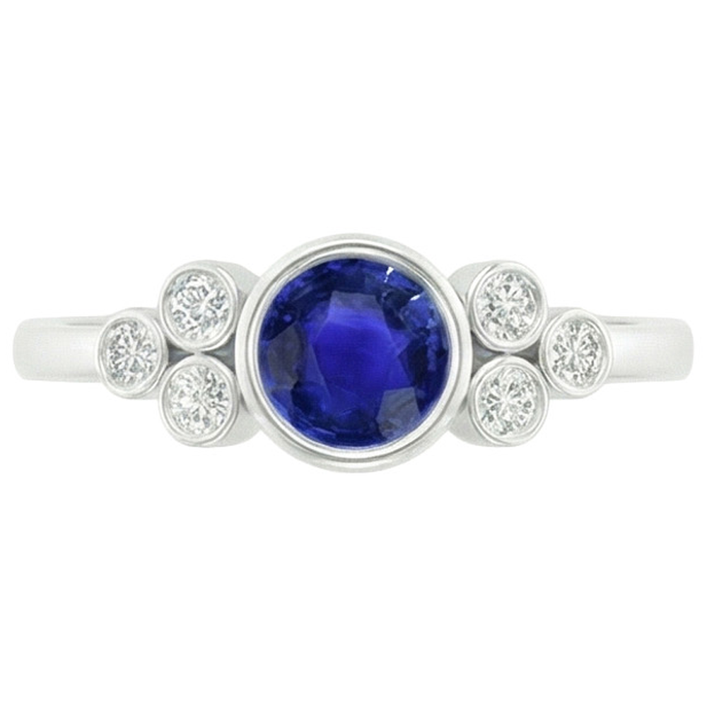 echter round diamant 1.75Karat ring Seitenansicht