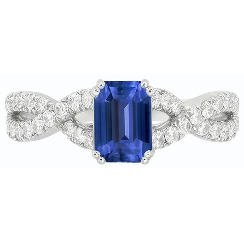 echter round diamant 3Karat ring auf Weiß