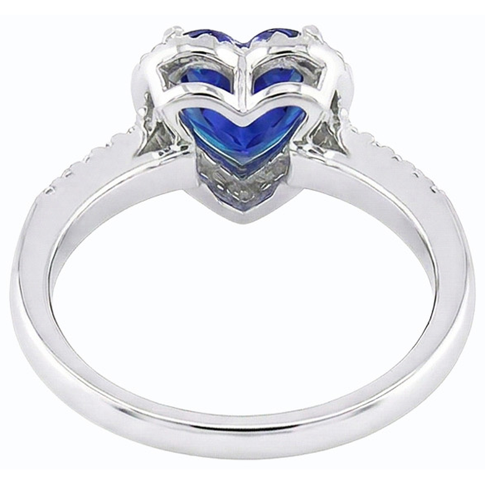 echter heart diamant 3.50Karat ring Detailansicht