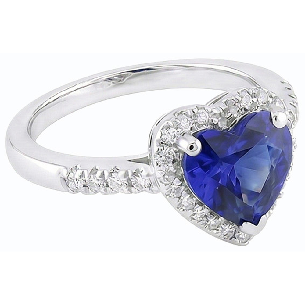 echter heart diamant 3.50Karat ring Draufsicht