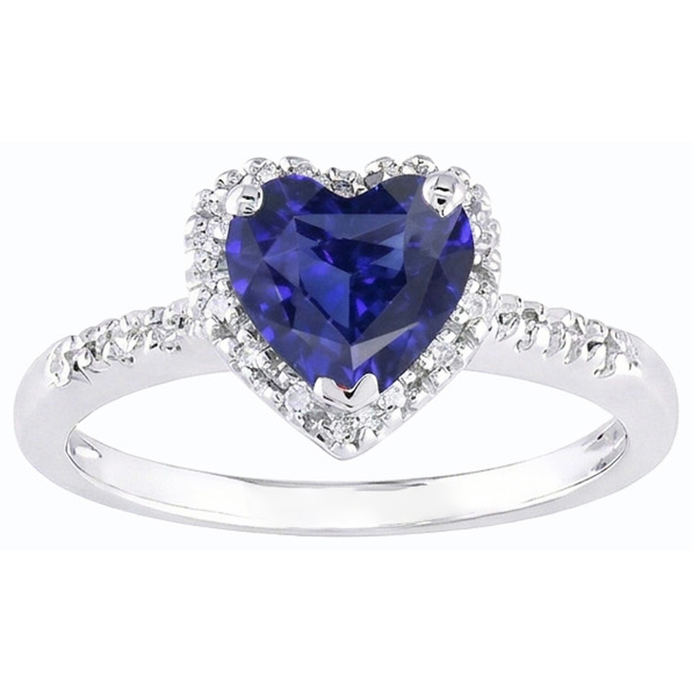 echter heart diamant 3.50Karat ring Profilansicht