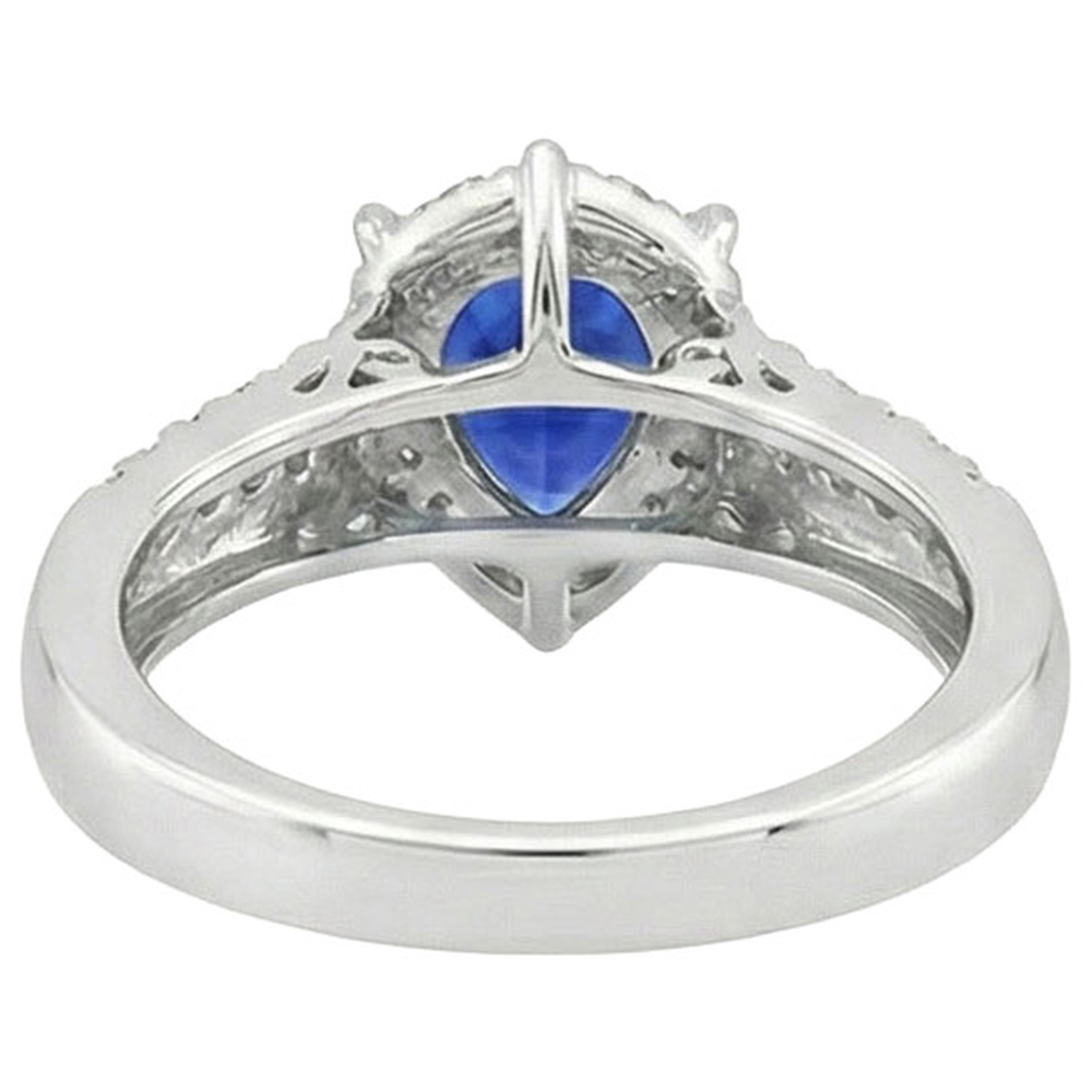 echter round diamant 5Karat ring Profilansicht