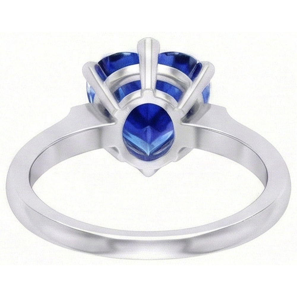 echter round diamant 2Karat ring auf Weiß