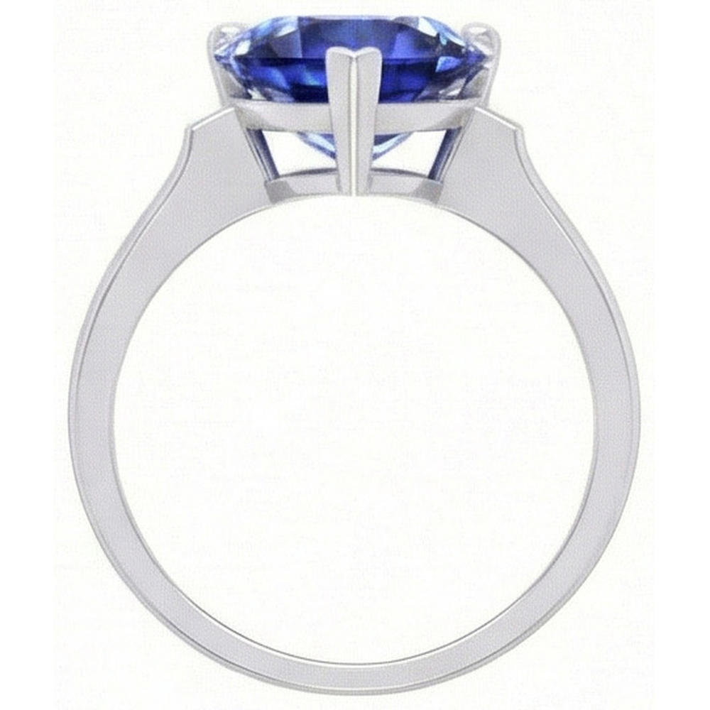 echter round diamant 2Karat ring Profilansicht