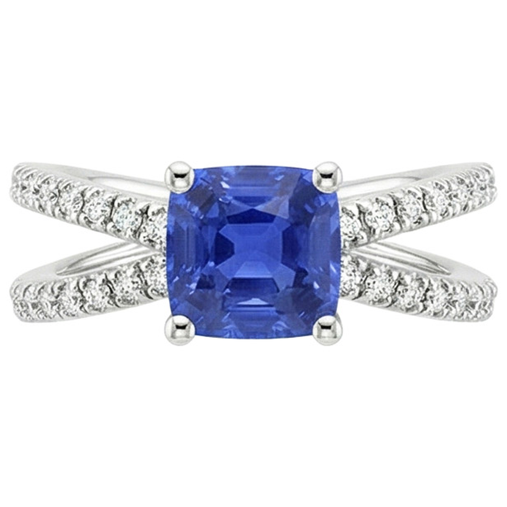 echter round diamant 2.75Karat ring Detailansicht