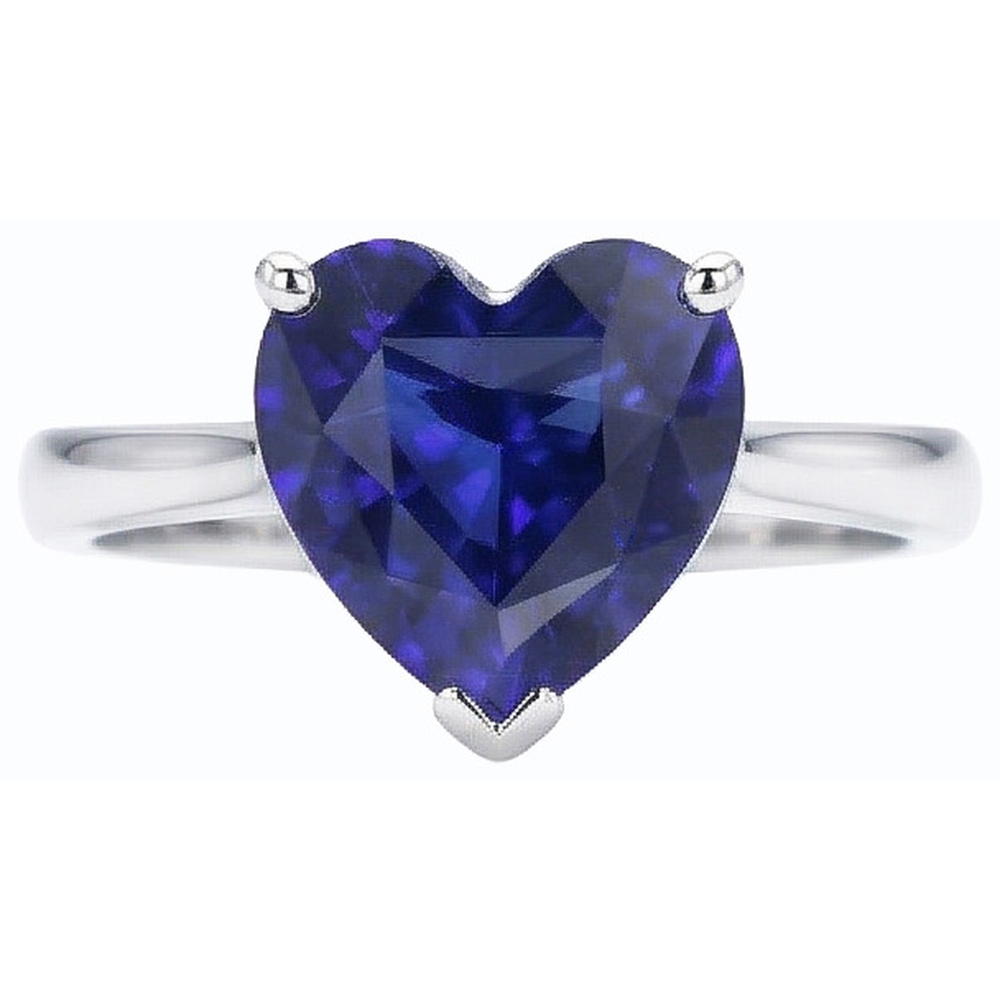 echter heart diamant 2.50Karat ring Profilansicht